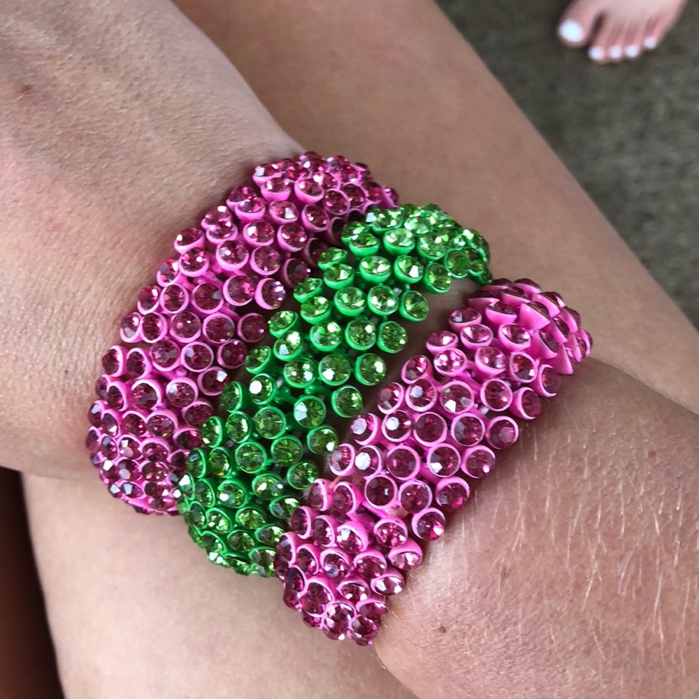 Rhinestone stack bracelets